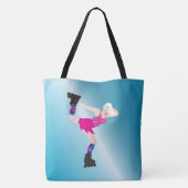 Skate Diva Tote Bag Tasche (Rückseite)
