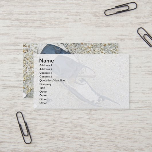 Skate Ei Hüllen am Strand Visitenkarte (Vorderseite/Rückseite Beispiel)