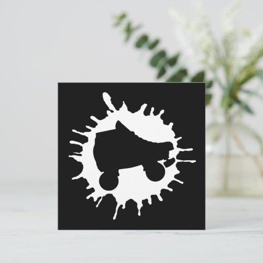 Skate Einladung (Stehend Vorderseite)