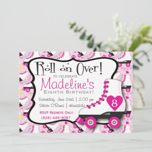 Skate-Einladung Nr. 2 Einladung (Stehend Vorderseite)