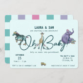 Skate Einladungen für Babydusche (Vorne/Hinten)