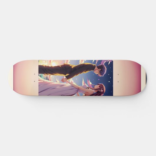 Skate Exclusivo: Casal Anime Skateboard (Horizontal)