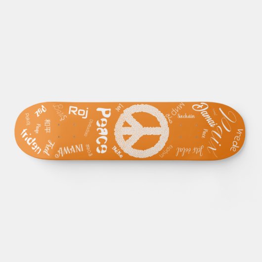 Skate for Peace Skateboard (Horizontal)