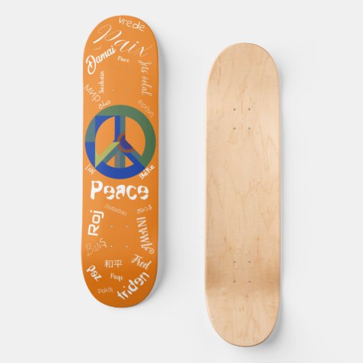 Skate for Peace Skateboard (Vorderseite)
