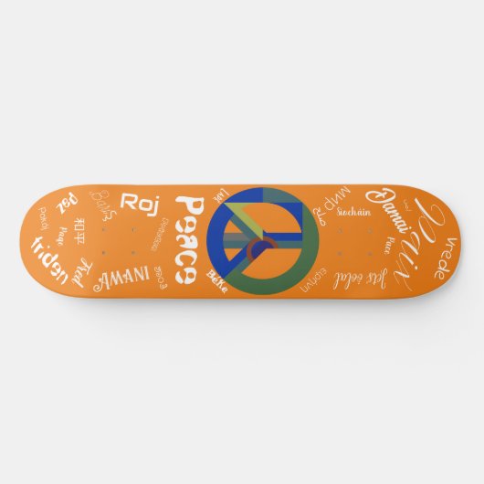 Skate for Peace Skateboard (Horizontal)