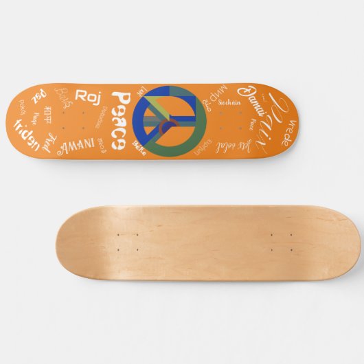 Skate for Peace Skateboard (Horizontal)