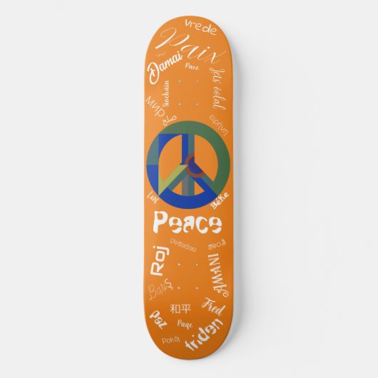 Skate for Peace Skateboard (Vorderseite)
