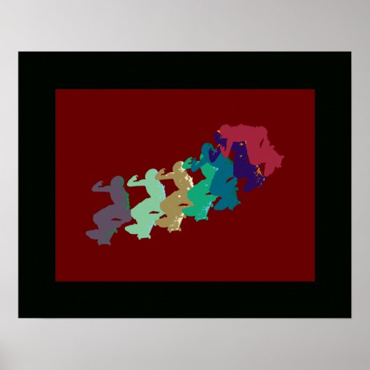 Skate für Extremsportarten Poster (Vorne)