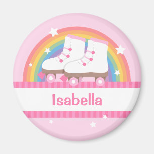 Skate für Regenbogenwalzen für Mädchen Magnet