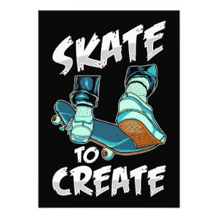 Skate für Skateboarder zum Erstellen Fotodruck