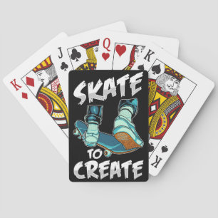 Skate für Skateboarder zum Erstellen Spielkarten