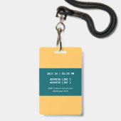 Skate-Geburtstagsfeier VIP Ausweis (Rückseite mit Lanyard)