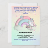 Skate Geburtstagsparty Einladung Front & Back Prin (Rückseite)