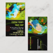 Skate-Geschäft PopArt Geschäfts-Karte Visitenkarte (Vorne/Hinten)