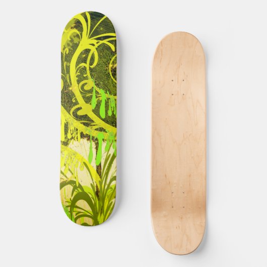 Skate Green Paint Skateboard (Vorderseite)