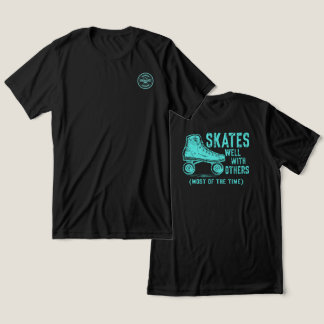 Skate gut mit anderen (meistens) - zurück Tri-Blend shirt