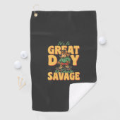 Skate Hund Großer Tag Savage Golfhandtuch (Insitu)