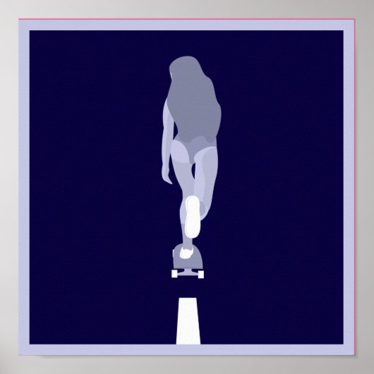 Skate in der Nacht Poster (Vorne)