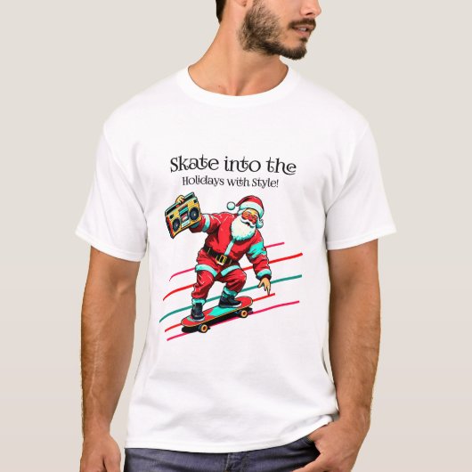Skate in die Ferien mit Style Trendy Tshirt (Vorderseite)