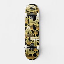SKATE in Solid Gold