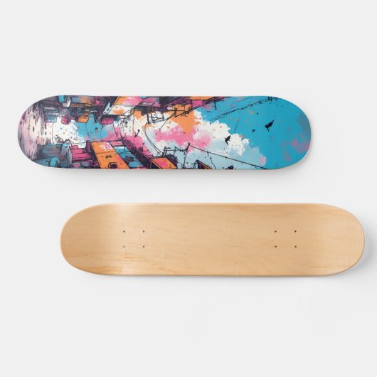 Skate in Style, Shine Bright Skateboard (Horizontal)