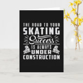 Skate Inline Skaten Skaten Inliner Funny Geschenk Karte (Gelbe Blume)