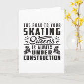 Skate Inline Skaten Skaten Inliner Geschenk Idee Karte (Gelbe Blume)