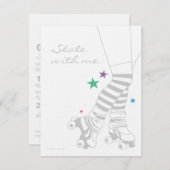 Skate Legs Aufforderungen Einladung (Vorne/Hinten)