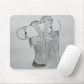 Skate Liebe Mousepad (Mit Mouse)