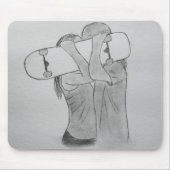 Skate Liebe Mousepad (Vorne)