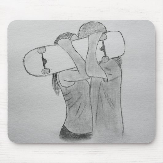 Skate Liebe Mousepad (Vorne)