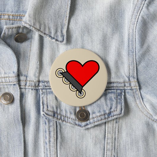 Skate-Liebe-Skaten - großer Knopf Button (Beispiel)