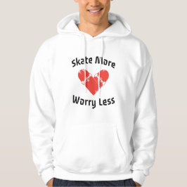 Skate macht sich weniger Sorgen - Funny Skaten Hoodie