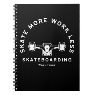Skate mehr Arbeit weniger Kostenvoranschlag für Sk Notizblock