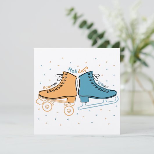 Skate meines Lebens ・ Urlaub ・ Karte (Stehend Vorderseite)