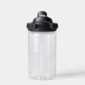 Skate mit blauer Abbildung Personalisiert Trinkflasche (Rückseite)