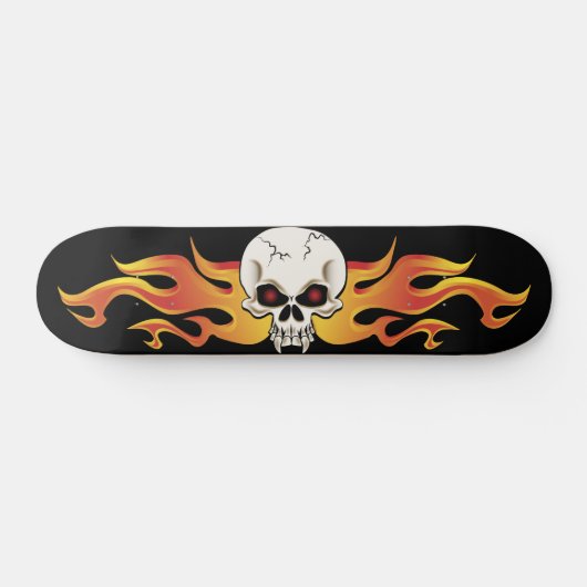 Skate mit Fanged Skull Skateboard (Horizontal)