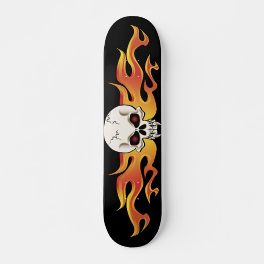 Skate mit Fanged Skull Skateboard (Vorne)