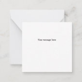 Skate mit Regenbogensocken Mitteilungskarte (Rückseite)