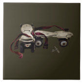 Skate mit Schlüsselrolle Fliese (Vorderseite)