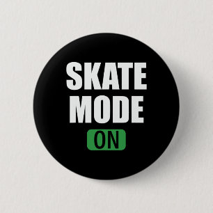 Skate-Modus Lustiger Power-Button Skateboarding Button