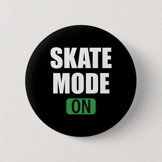 Skate-Modus Lustiger Power-Button Skateboarding Button (Vorderseite)