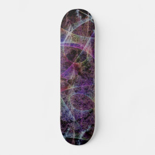 Skate-Motherboard mit Abstrakt Lila Design Skateboard