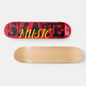 SKATE MUSIC Skateboard, 7¾ Zoll Deck Skateboard (Horizontal)