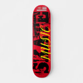 SKATE MUSIC Skateboard, 7¾ Zoll Deck Skateboard (Vorne)