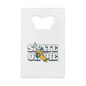 Skate oder Die Geldbeutel Flaschenöffner (Rückseite)