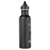 Skate oder die Grim Sensenmann Skeletton Skateboar Edelstahlflasche (Links)