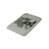 Skate oder Die (Hockey) Badematte (Schrägansicht)