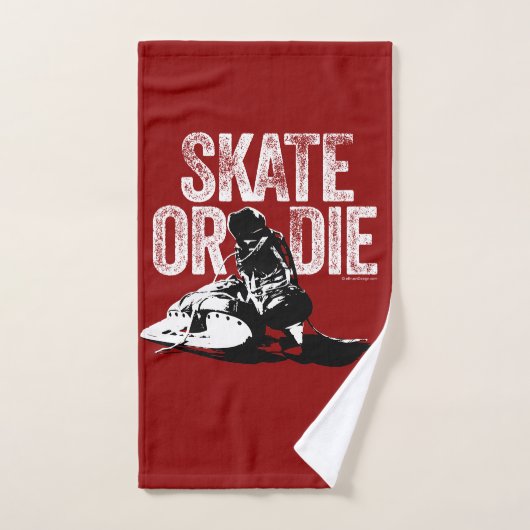 Skate oder Die (Hockey) Badetuch-Set Badhandtuch Set (Handtuch)