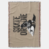 Skate oder Die (Hockey) Decke (Vorderseite Vertikal)